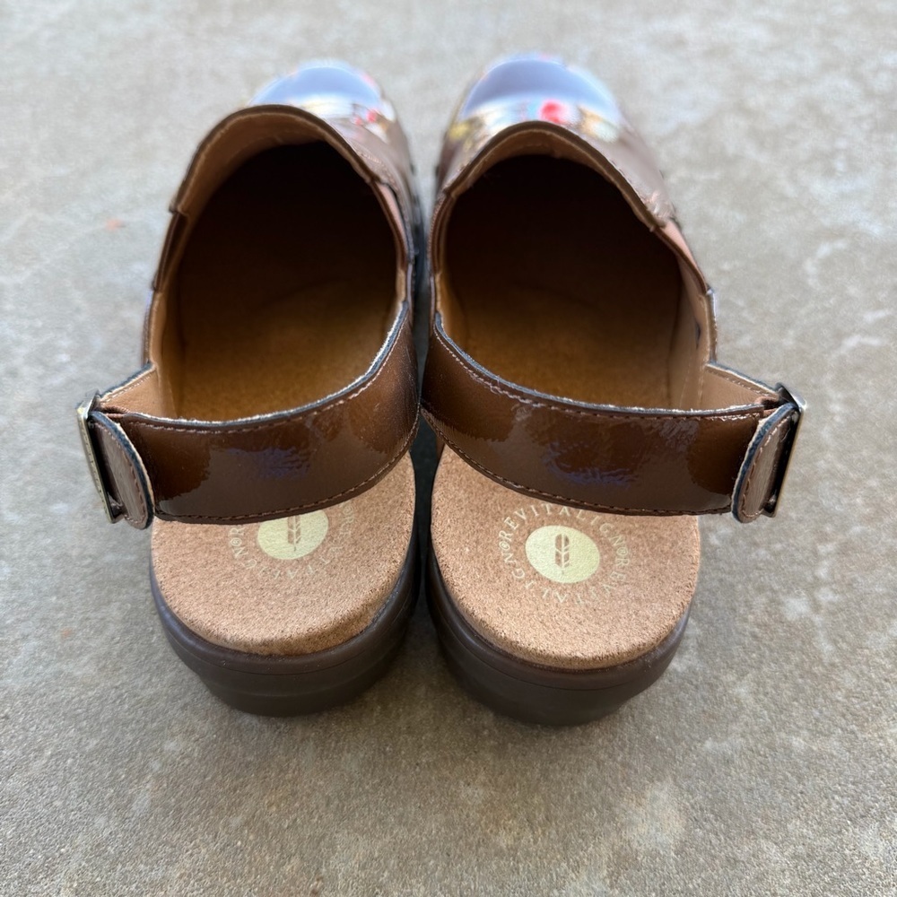 Revitalign Ventura Patent Clog Brown Women’s Size 8B - Picture 5 of 12